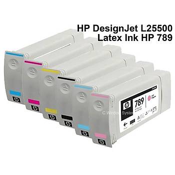 CH615A - HP 789 Latex Designjet L25500 ink 775ml - Black(siyah)