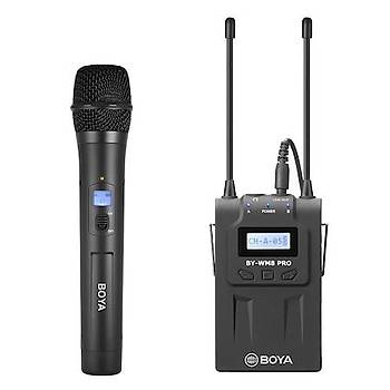 Boya BY-WHM8 Pro DSLR Aynasýz Makineler Ýçin Kablosuz El Mikrofon