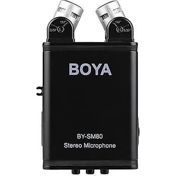 Boya BY-SM80 Profesyonel Stereo Kamera Mikrofonu