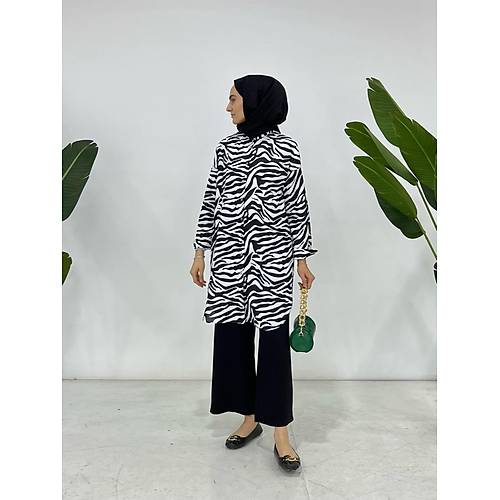 Zebra Desen Lena Gmlek