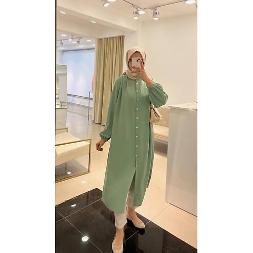 Mint Yeil Basic Tunik