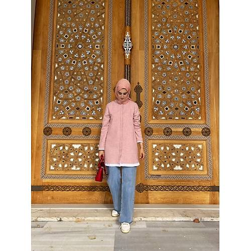 Pembe Tvit Ceket