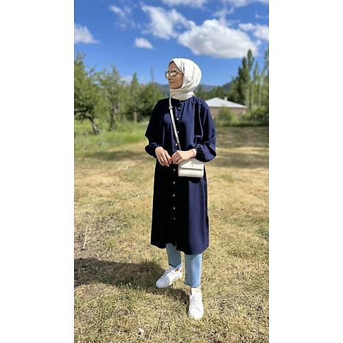 Basic Tunik Lacivert