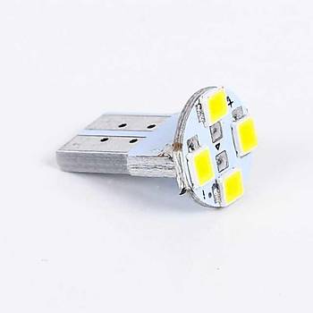Carub 12V T-10 4Led SMD Fiber Farii Beyaz