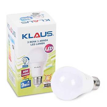 Klaus Ke-49404T 9W 3-Renk Led Ampul