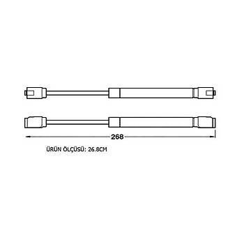 Gazl Piston 120N (Sym)