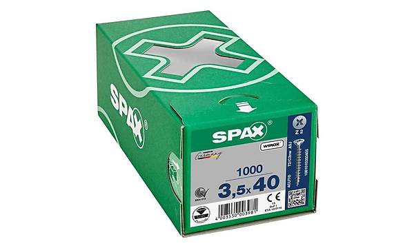 Ahap Sunta Vidas 3.5X40 Galv Kaplama (1Pk:1000 Adet) (Spax)