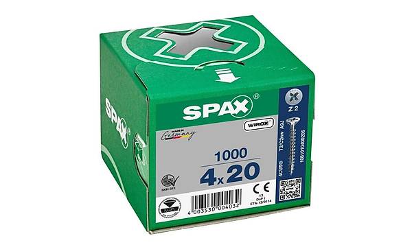 Ahap Sunta Vidas 4.0X20 Galv Kaplama (1Pk:1000 Adet) (Spax)