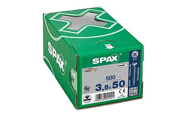 Ahap Sunta Vidas 3.5X50 Galv Kaplama (1Pk:500 Adet) (Spax)