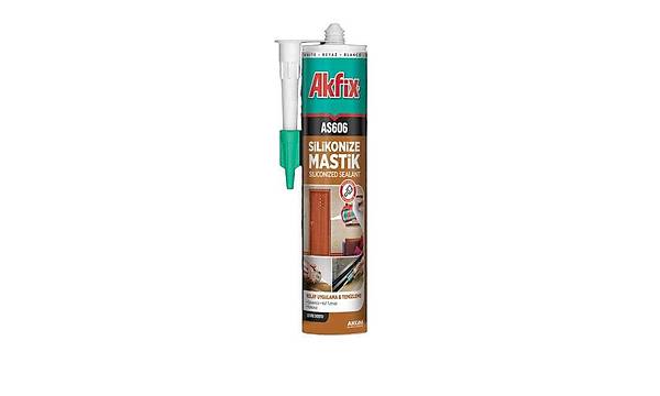 Silikonize Akrilik Mastik 500g Kahverengi (Akfix)
