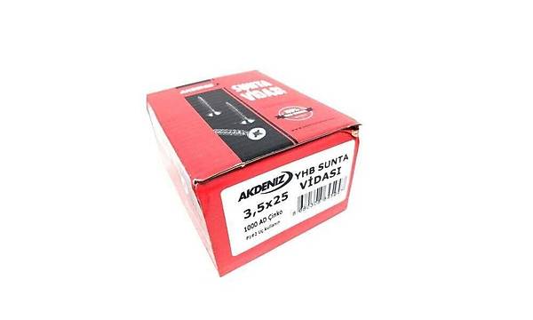 Ahap Sunta Vidas 3.5x25 inko 1000 Adet (Akdeniz)