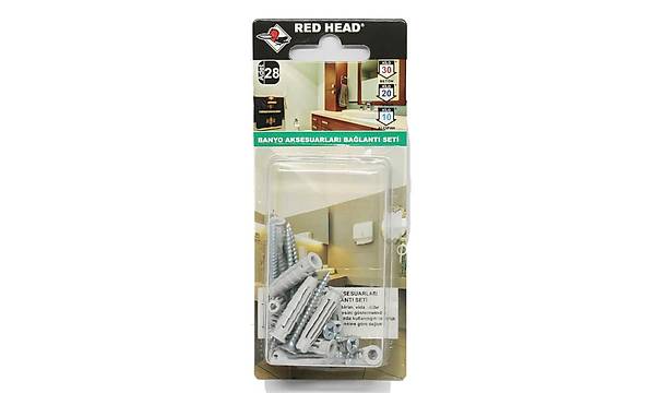 Banyo Balant Seti 1 Paket: 14 Adet (Redhead)
