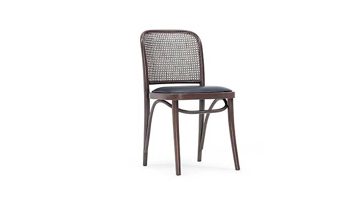 Modern Thonet Sandalye Ceviz Rattan
