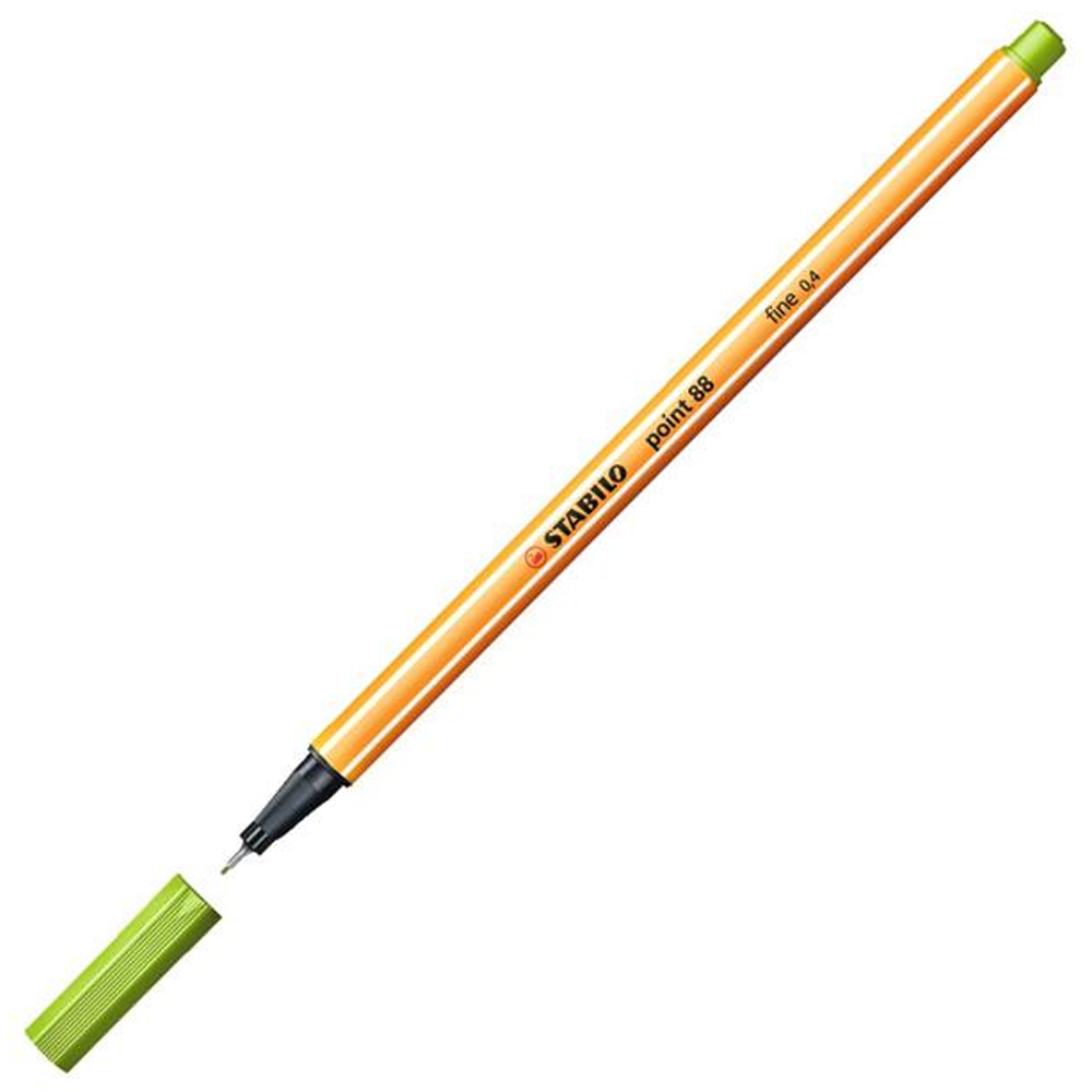 Stabilo Keçe Uçlu İnce Kalem ( 10 adet) 88 Point 0.4 MM Elma Yeşii 88/33