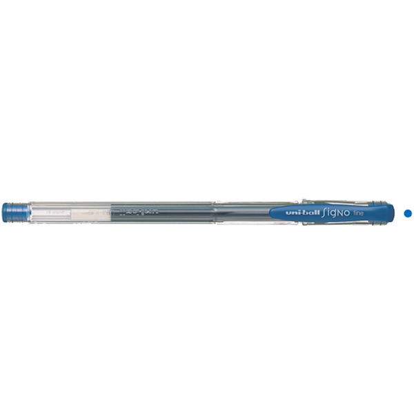 Uni-Ball Roller Kalem (12 adet)Signo Fine Jel Bilye Uç 0.7 MM Mavi UM-100