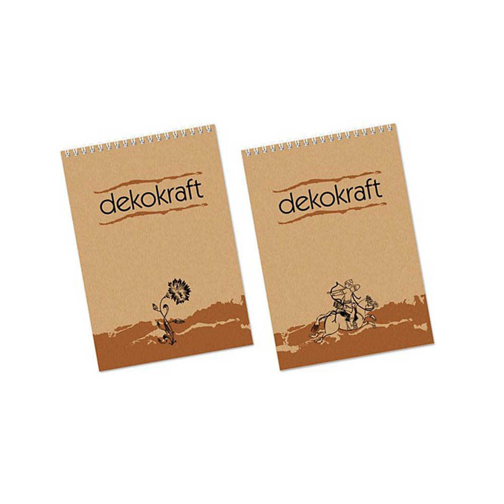 Keskin Color Bloknot Spiralli Dekokraft A5 80 YP Çizgili