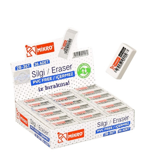 Mikro Silgi Raınbow Eco Pvc 36 Lı E2205