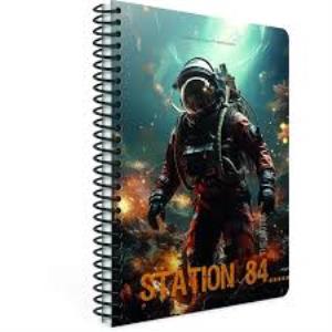 Gıpta Statıon Spiralli Karton Kapak Defter A4 80 YP Kareli