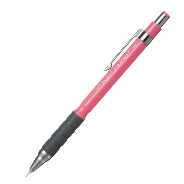 Tombow Versatil Kalem SH-300 Grip 0.7 MM Açık Pembe SH-GR81R7-12-LI-PKT