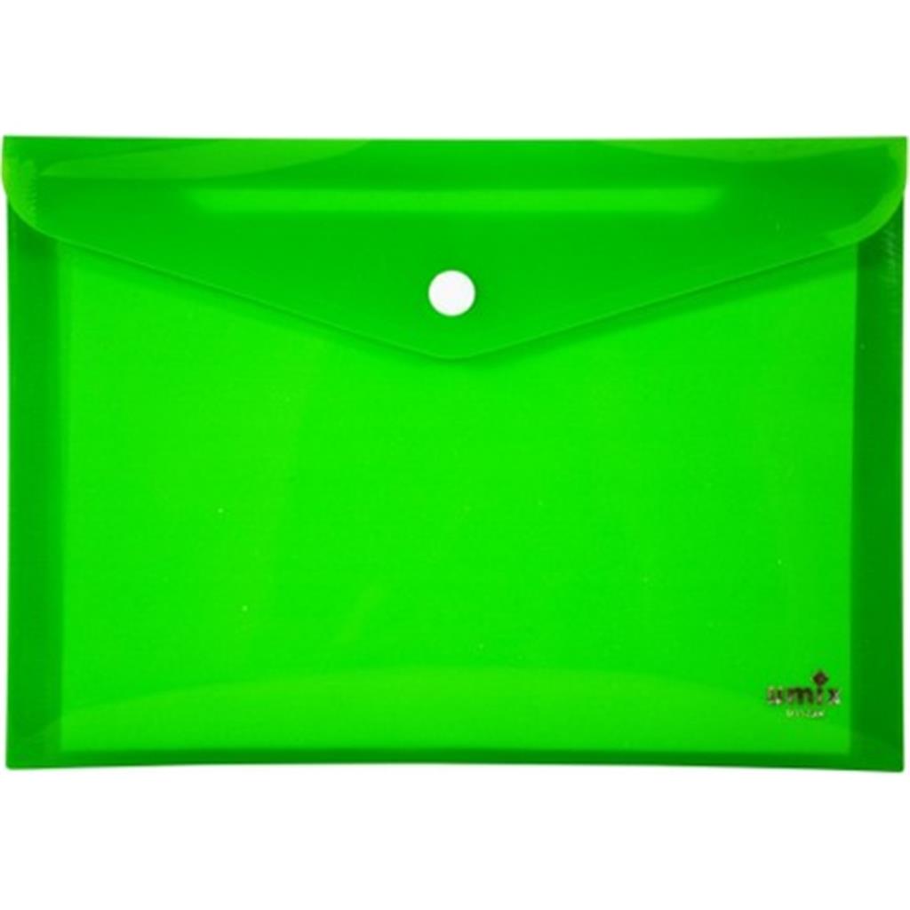 Umix Çıtçıtlı Zarf Dosya A4 Neon Yeşil (12 li)