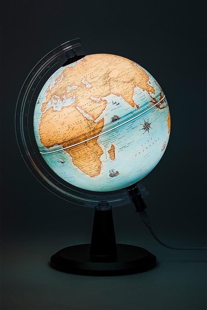 Gürbüz Küre Modern Antik Işıklı 30 CM