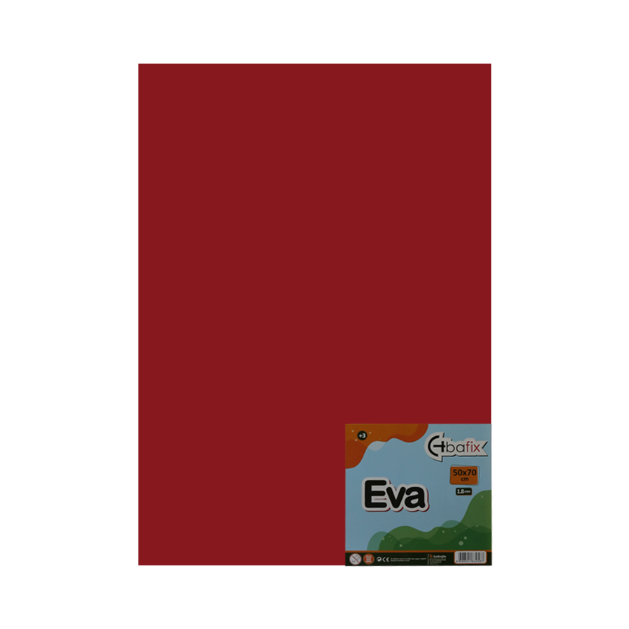 Bafix Eva Düz Renk 2.0 MM 50x70 Kırmızı