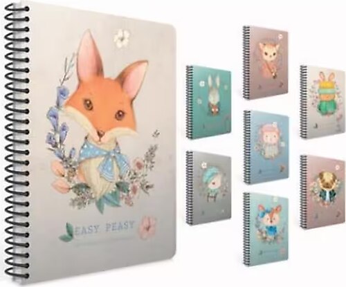 Gıpta Easy Notes Spiralli karton Kapak Defter A4 80 YP Kareli