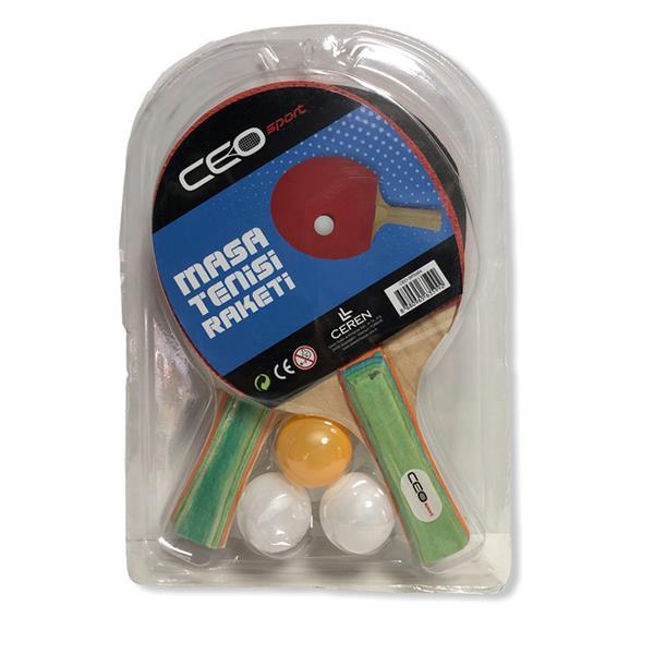 Ceo Sport Masa Tenisi Seti 2 Raket+3 Top CEO-SP0004