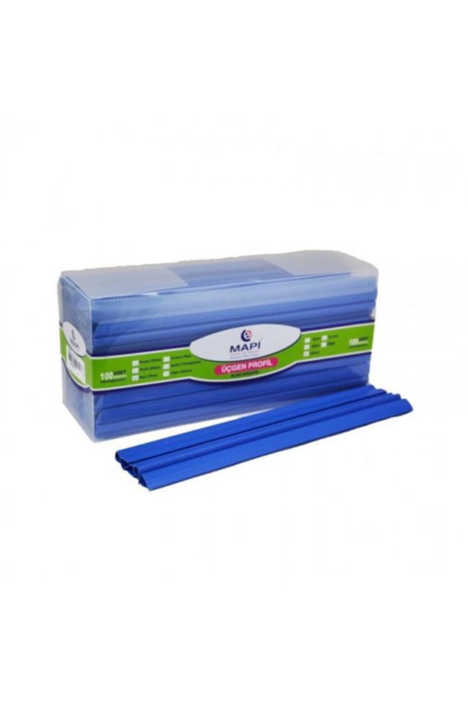 Mapi Profil Sırtlık Plastik Orta Üçgen 50-90 SY (100 LÜ) 10 MM Mavi 214 10 04