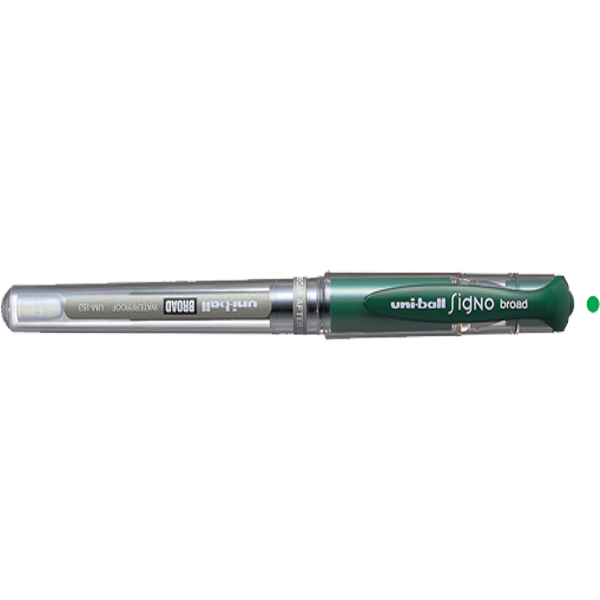 Uni-Ball Roller Kalem Signo Broad Jel Bilye Uç İmza Kalemi (12 adet)1.0 MM Yeşil UM-153