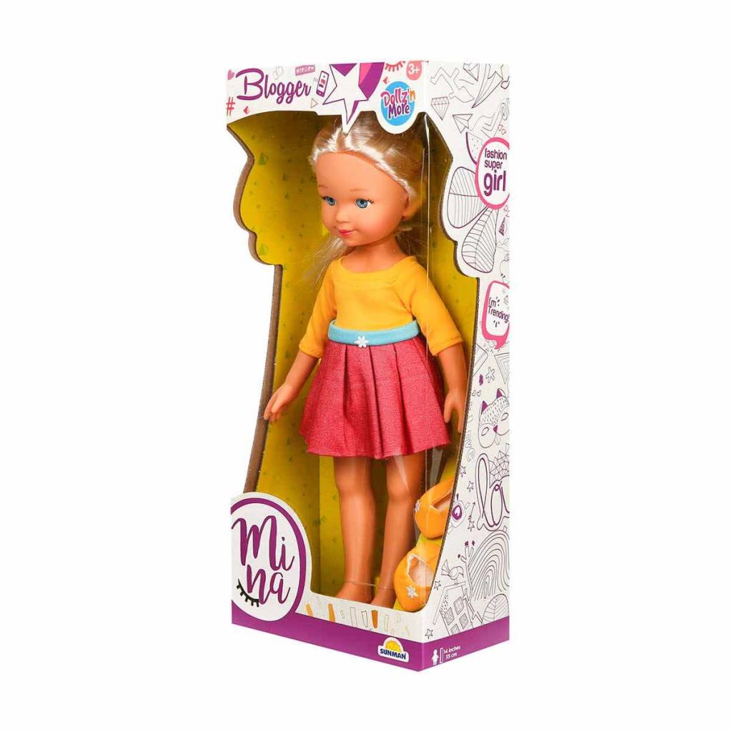 Sunman Oyuncak Mina Blogger Bebek 35 Cm