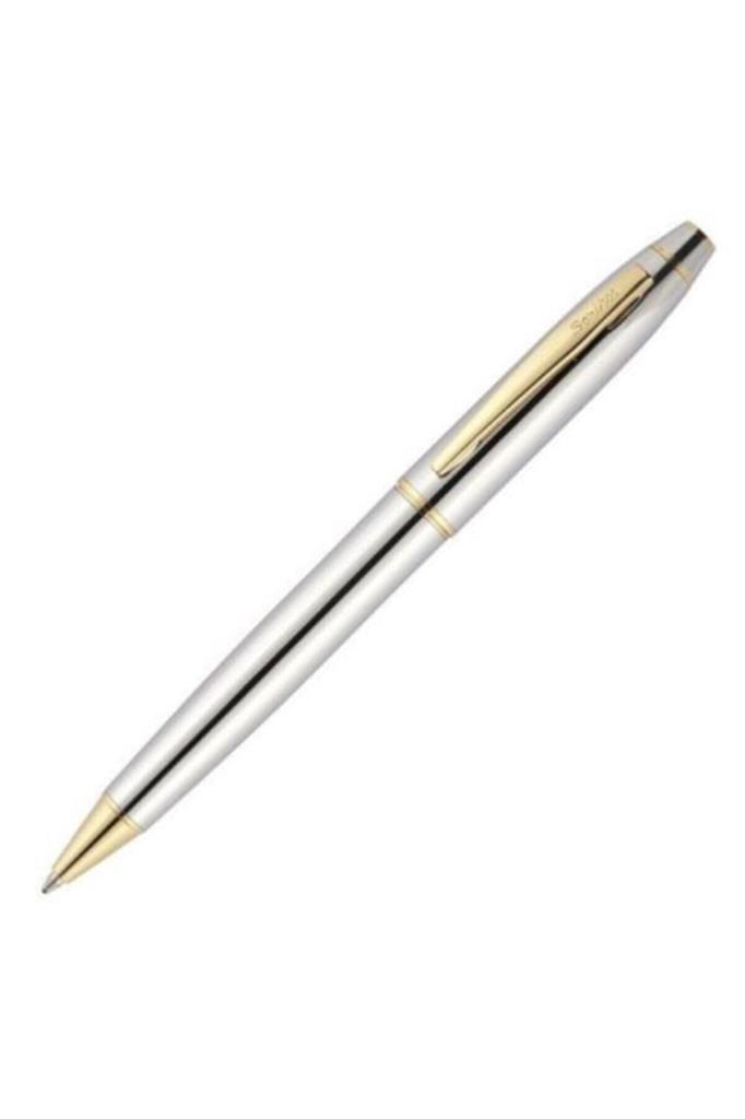 Scrikss Tükenmez Kalem Kutulu Gold Krom 35