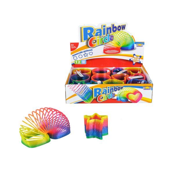 Sun-Rnb-Zap-Rainbow Şeffaf Renkli Şekilli  Stres Yayı (adet fiyatı) 4A.12D.
