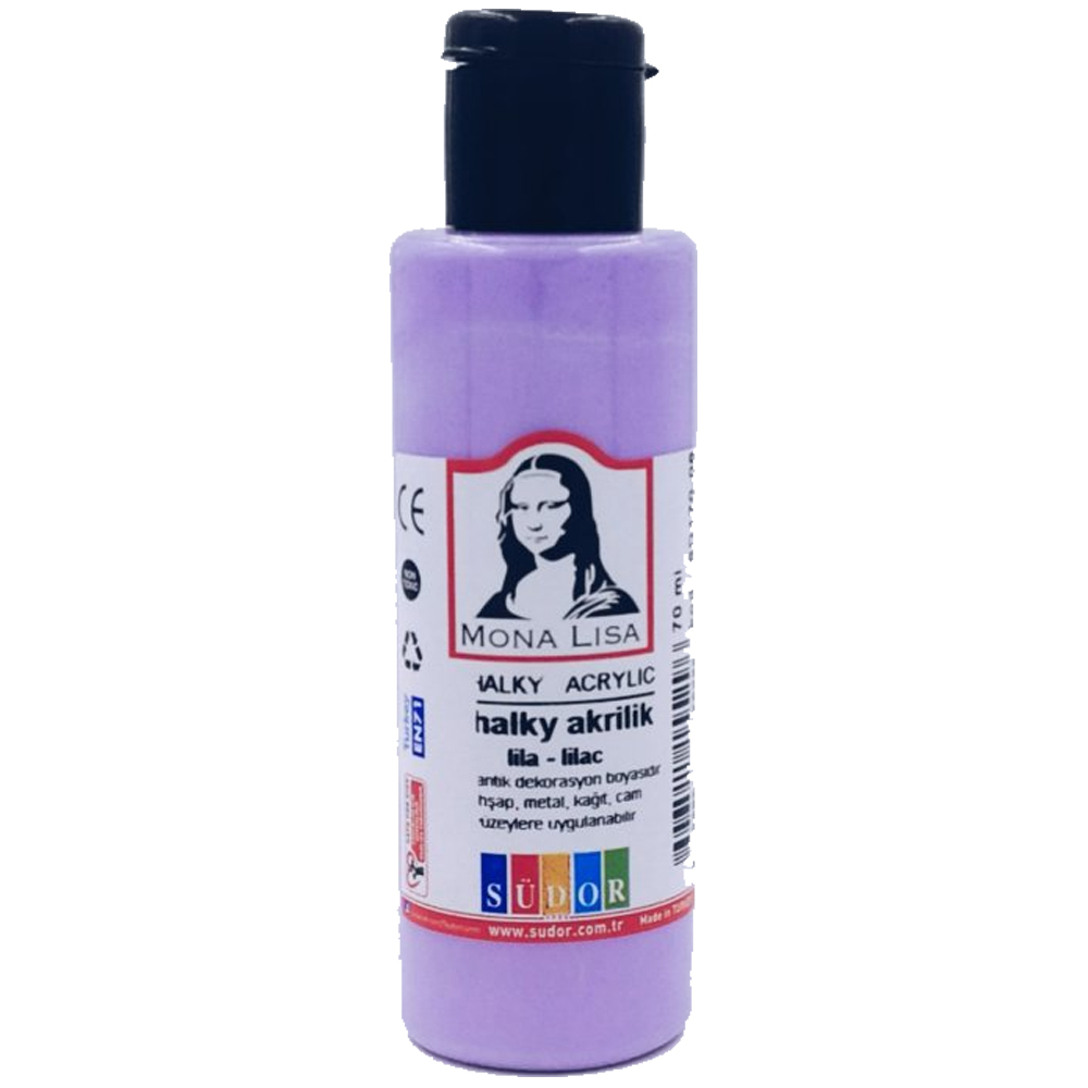 Monalisa Akrilik Boya Chalky 70 ML Lila SD170-06  (12 adet)