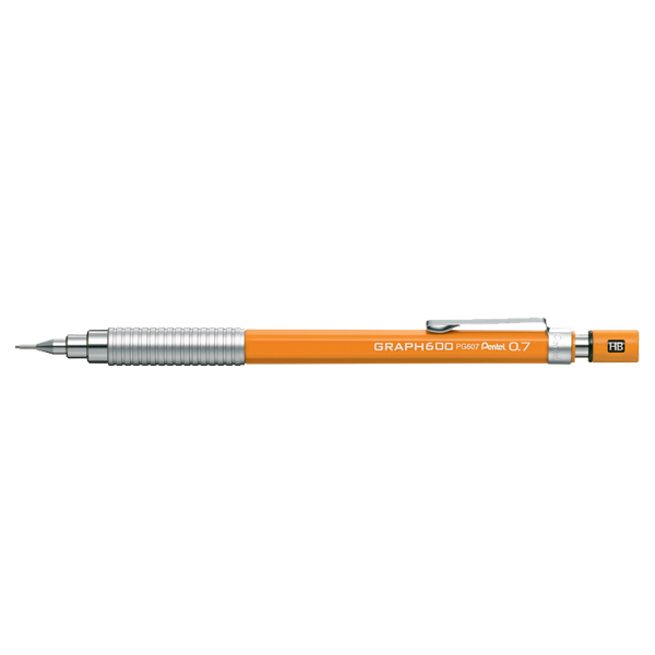 Pentel Çizim Kalemi Graph 600 0.7 MM Turuncu PG607-F