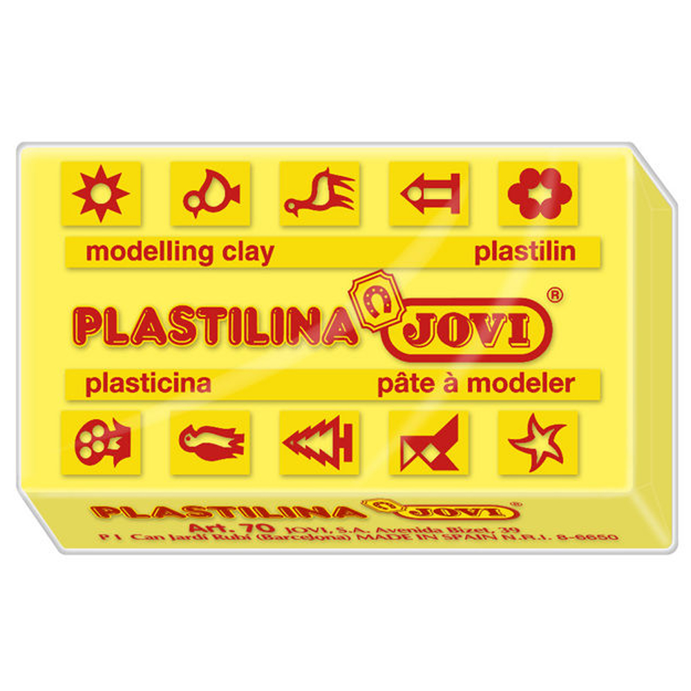 Jovi Oyun Hamuru Plaka 30 LU 50 GR Sarı 70/02-30-PKT