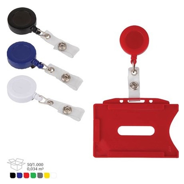 3A Yoyo Klipsli Plastik Yuvarlak Kırmızı (50 li paket) 1429