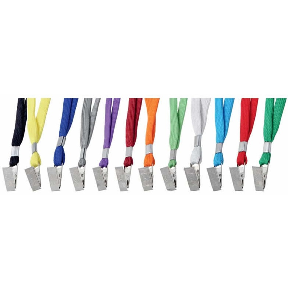 Sarff Kart Askı İpi Metal Klipsli Beyaz 15311202 (1 Paket 50 Adet)