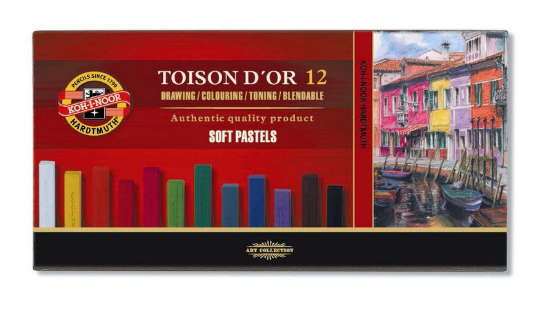 Koh-I Noor Set Of Artist´s Dry Chalks Carre (12 li) 8582