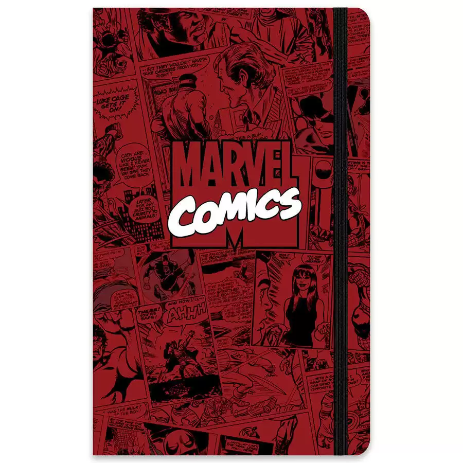 Marvel ciltli Lastikli Defter 13x21 80 YP Çiz.