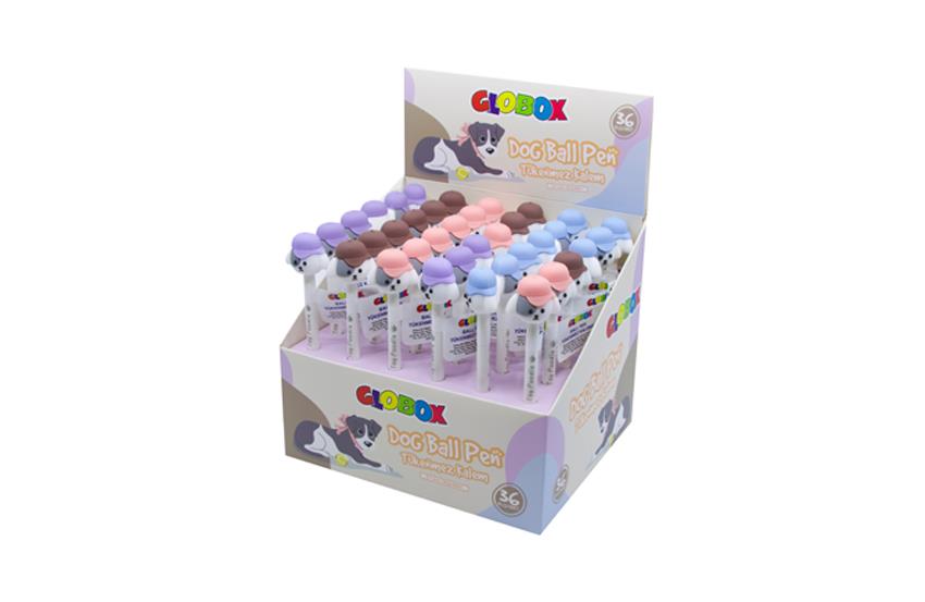 Globox Şapkalı Köpek Tükenmez Kalem 36 Lı 3503-1-LI-PKT