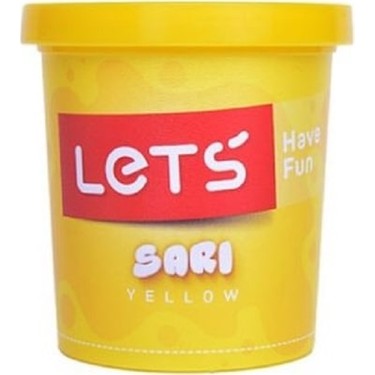 Lets Oyun Hamuru Tek Renk Sarı 110 GR L8440-1