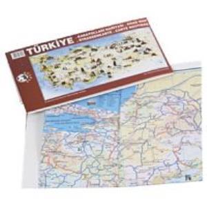 Panda Türkiye Haritası Kağıt Tahta Renkli 118x56 PAN 792