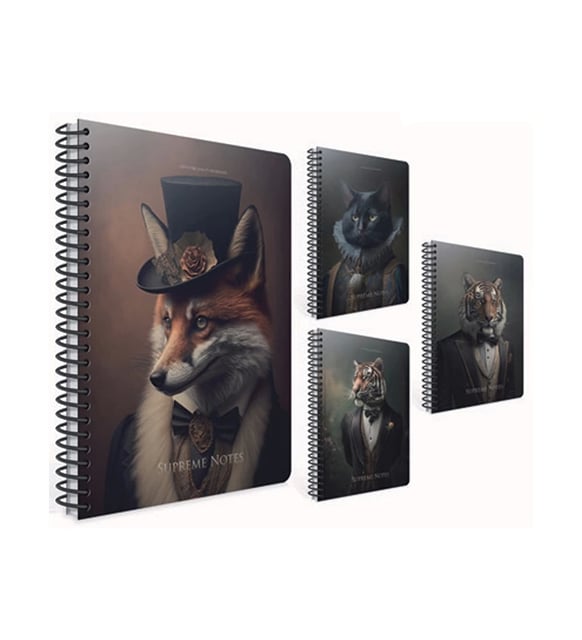 Gıpta Supreme Notes Spiralli Sert Kapak Defter 17x24 120 YP Çizgili