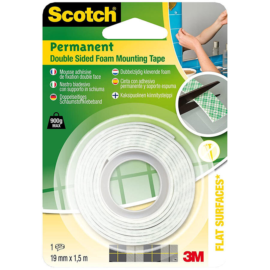 Scotch Çift Taraflı Yapışkan Köpük Bant 19mmx1,5m 110
