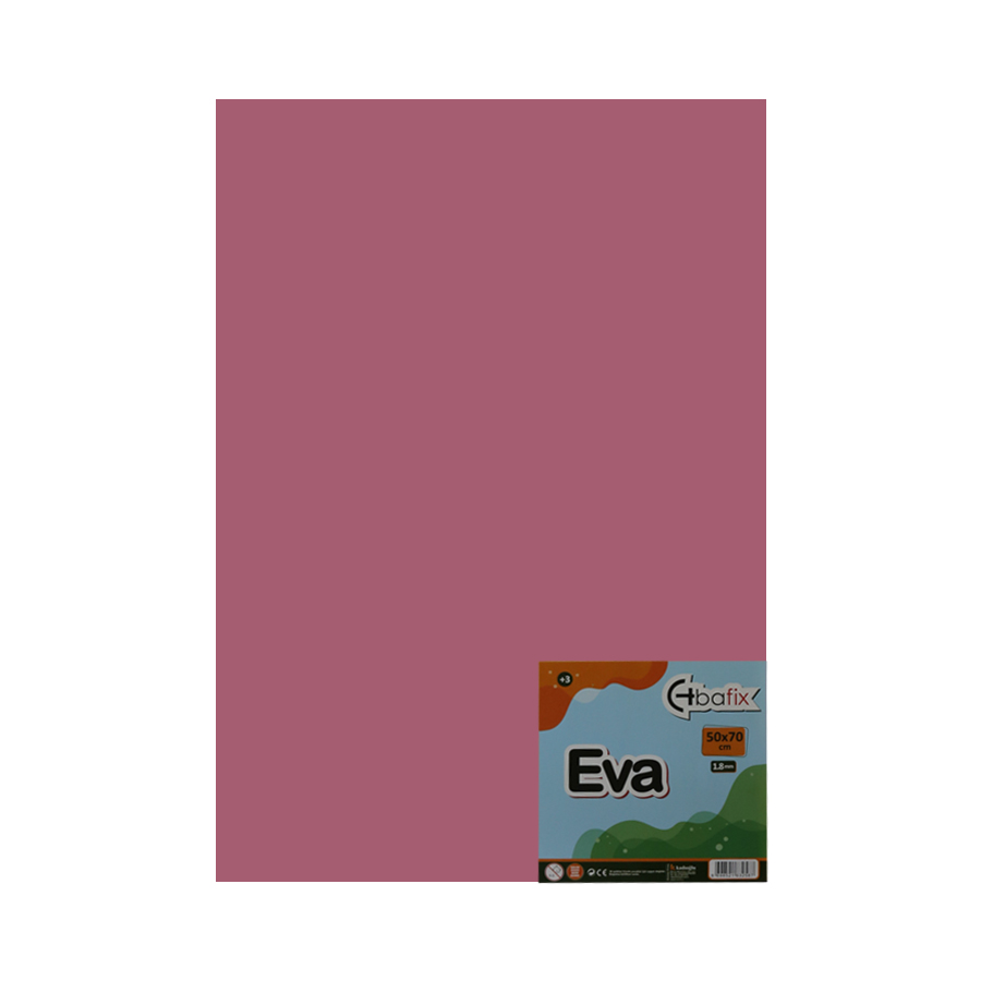 Bafix Eva Düz Renk 2.0 MM 50x70 Pembe (10 adet)