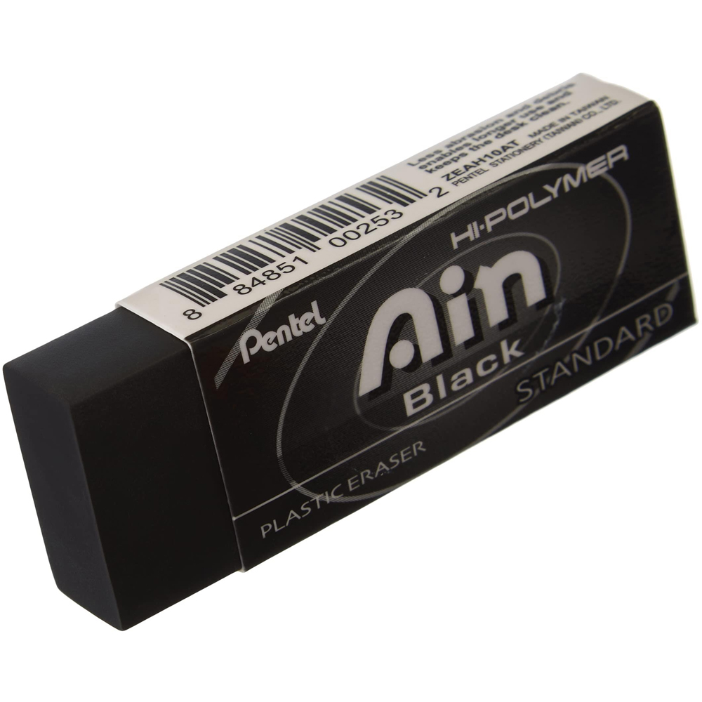 Pentel Siyah Sınav Silgisi - Aın (48 li paket)