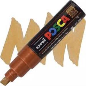 Uni-Ball Posca 8.0 Su Bazlı Poster Markörü Bronz PC-8K