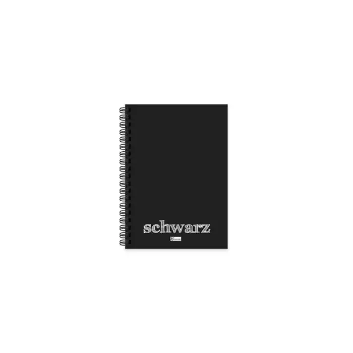 Keskin Color Defter Plastik Kapak Spiralli Schwarz A6 40 YP 350560-99
