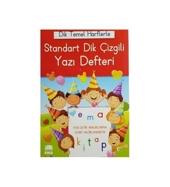 Ema Dik Temel Harflerle Yazı Defteri Renkli